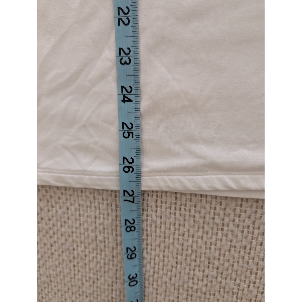 Chicos The Ultimate Tee White V-Neck 3/4 Sleeve Pima Cotton Modal Top Size 3 XL - Picture 7 of 7
